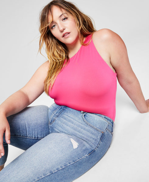 Now This Womens High Neck Bodysuit